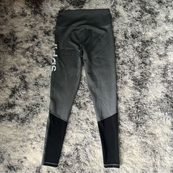 Adidas Designed 2 Move Climalite Gray High Rise Leggings - Picture 4 of 11
